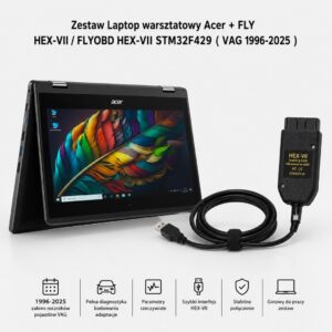 FLY HEX-VII / FLYOBD HEX-VII STM32F429 ( VAG 1996-2025 ) + Acer Travelmate Spin N5000 Workshop Laptop |8GB|128GB|TOUCH|IPS|