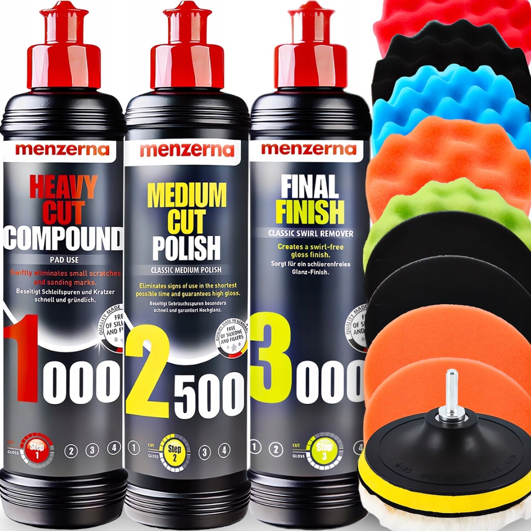 Menzerna Polishing Kit For Polishing Car Polishing Car Pads Paste