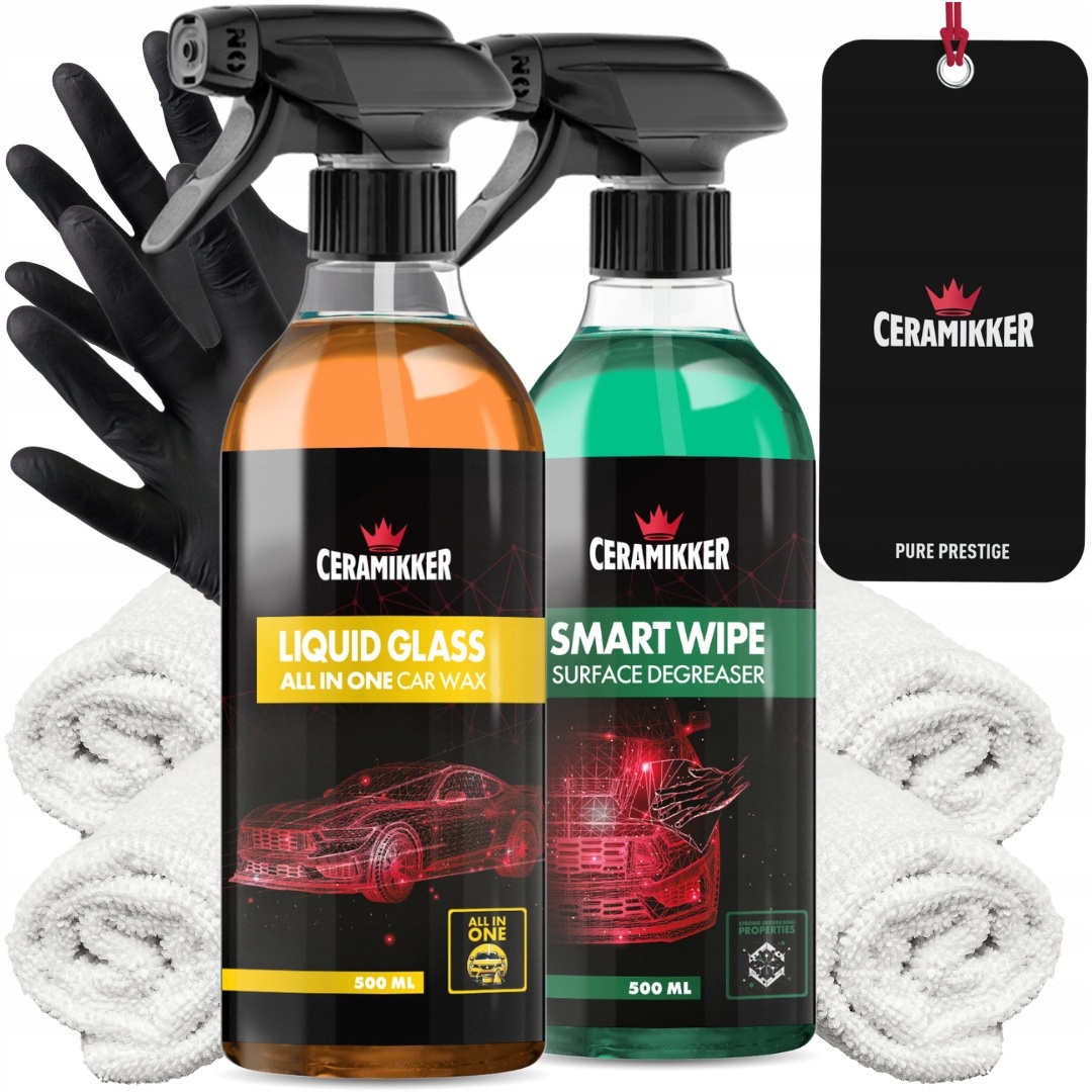 Wax Car Wet LIQUID GLASS SMART WIPE Varnish Degreaser