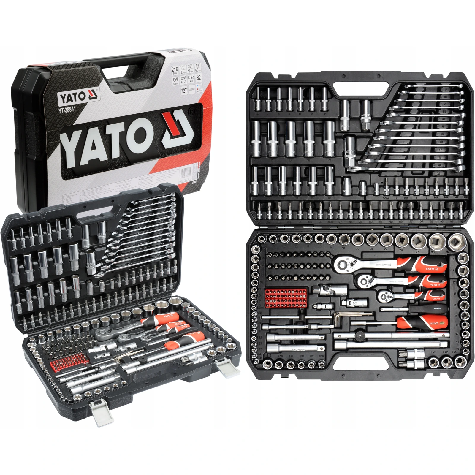 Zestaw narzędzi Yato YT-38841 216 elementów